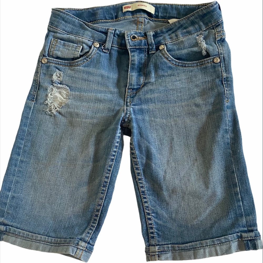 Levi’s | Big Girls Bermuda denim Shorts distressed